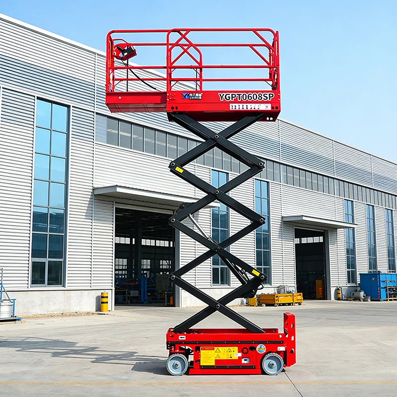 Heavy Duty Hydraulic Scissor Lift Table 2 Ton Capacity Stationary Lifting Platform for Factory Use