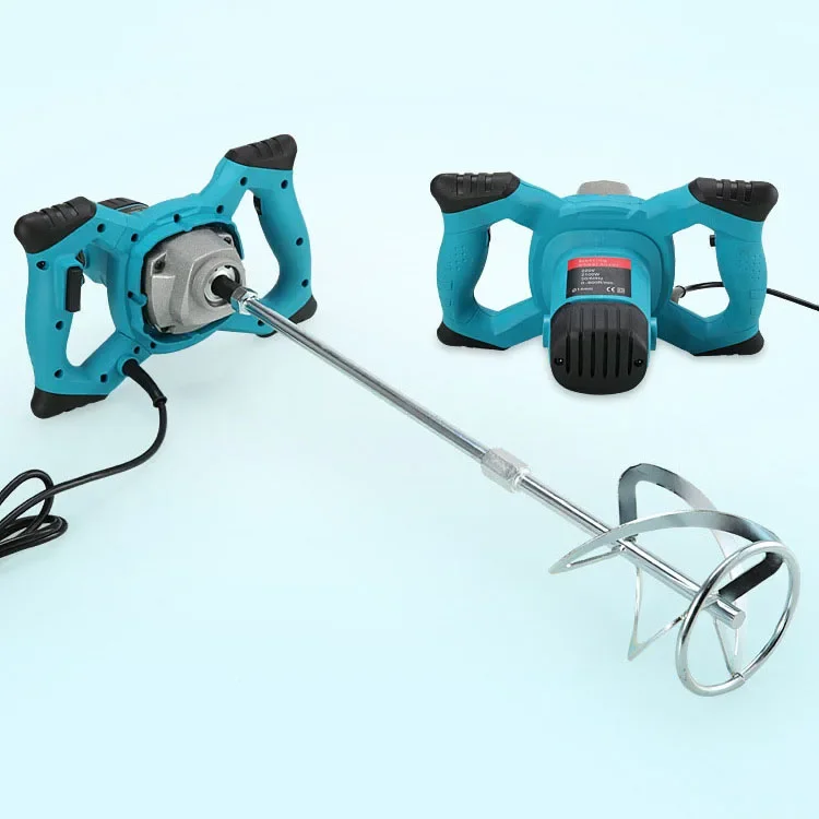 

l 2100W High Power 6 Speeds Electric Steering Wheel Mixer New Stirring Handheld Paint Cement Mortar Putty Food Mixing Machine