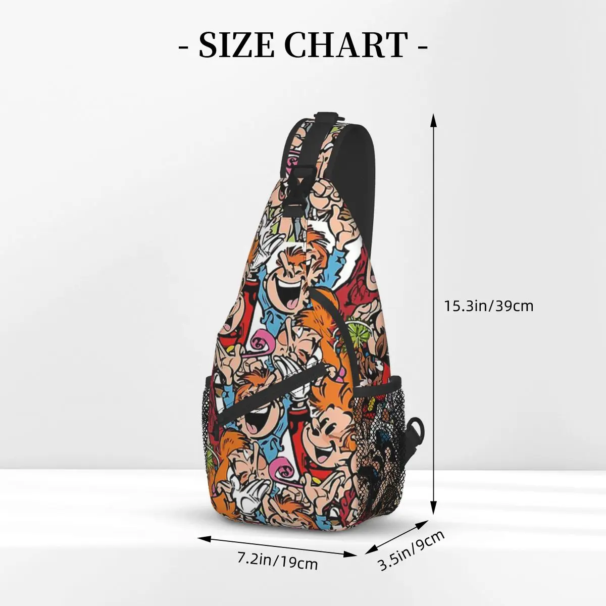 Belgium Comic Crossbody Bag Sports Characters Pattern Chest Bag Unisex Women Man Fashion Shoulder Backpacks Travel