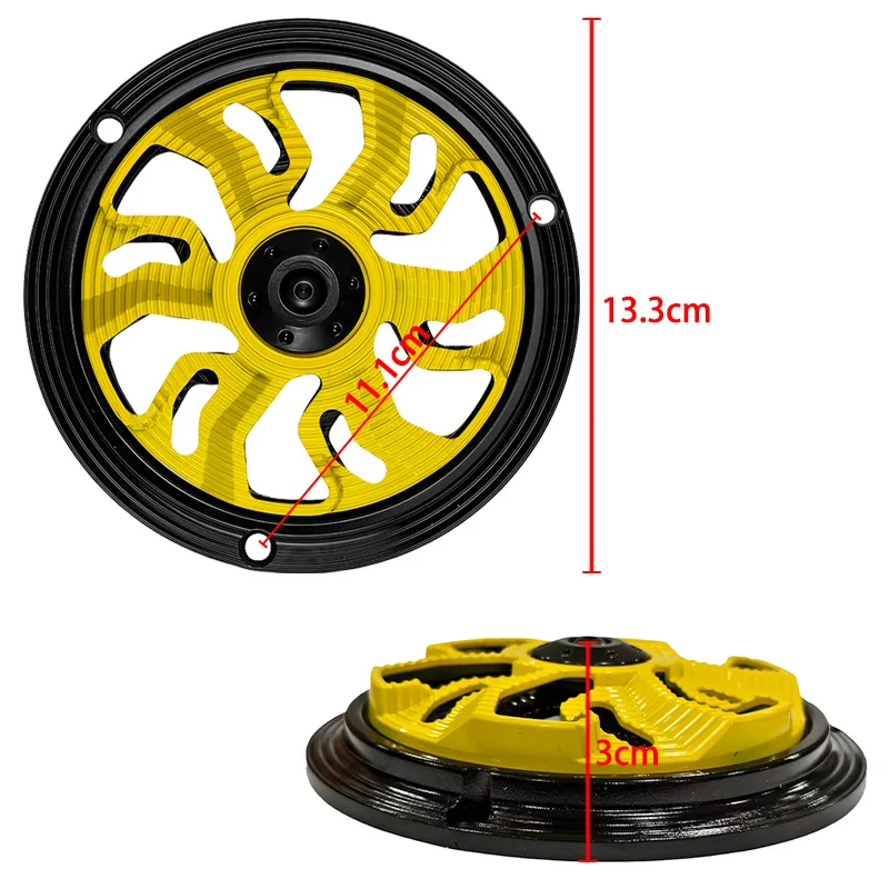 Universal Motorcycle Fan Cover Modified Rotating Fan Blade Cover Aluminum Alloy Hollow Heat Dissipation Protective Cover