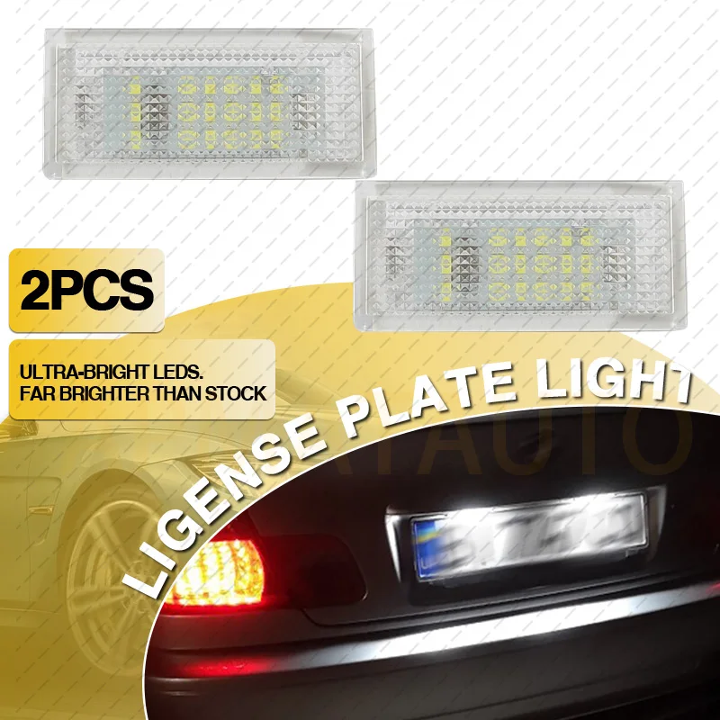 

Белая светодиодная лампа освещения номерного знака для BMW 3 серии E46 4D 1998-2003 5D Touring 1998-2005 гг., без ошибок OEM # 51138236269/51138236854