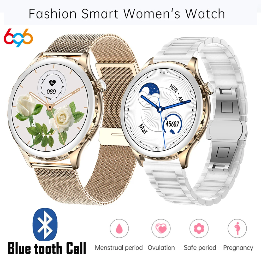 

New 1.32" Smart Watch Women Blue Tooth Call Smartwatch 2023 Original Lady Watches Sports Fitness Heart Rate Waterproof Bracelet