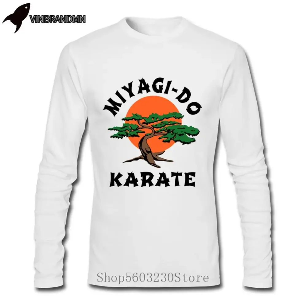 Miyagi Do Bonsai Tree Karate Kid Martialer Arts Japan 90S Best Tees Cobra Kai Retro Kung Fu Tee Shirt Homme Long Sleeve T Shirts