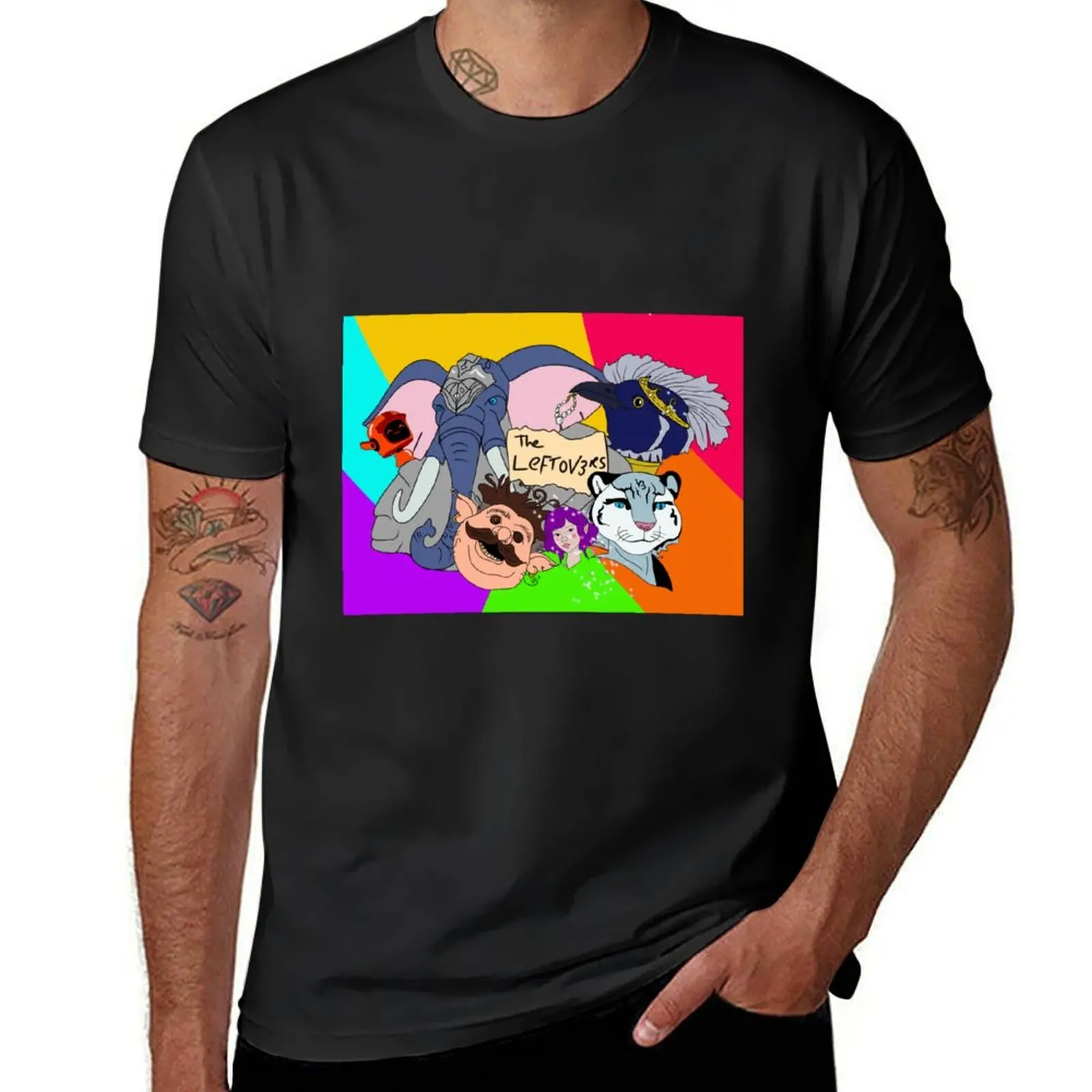 

The leftovers comic T-Shirt oversized for a boy funnys plain black t shirts men