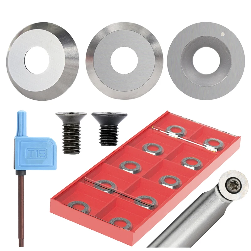 Imagem -05 - Round Carbide Insert Cutter Substituição de Diamante Facas de Fresagem para Torno Ferramenta Woodturning 8.9 mm 12 mm 15 mm 16 mm 18 mm