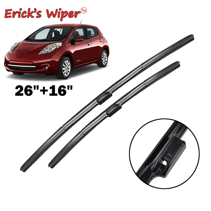 

Erick's Wiper LHD Front Wiper Blades For Nissan Leaf 2010 - 2016 Windshield Windscreen Clean Window Car Rain Brushes 26"+16"