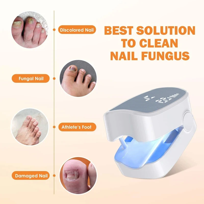 Portable Nail Fungus Laser Therapy Device USB Rechargeable Onychomycosis Treatment Instrument Repair Damaged Fingernail Toenail
