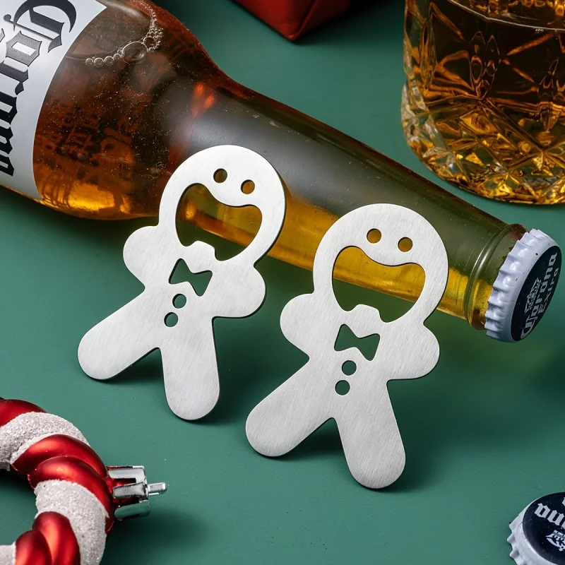 Stainless Steel Bottle Openers - Ideal for Beer, Soda, Kitchen Use, Party Festive Design, Sleek End, Perfect for Bar Owners.