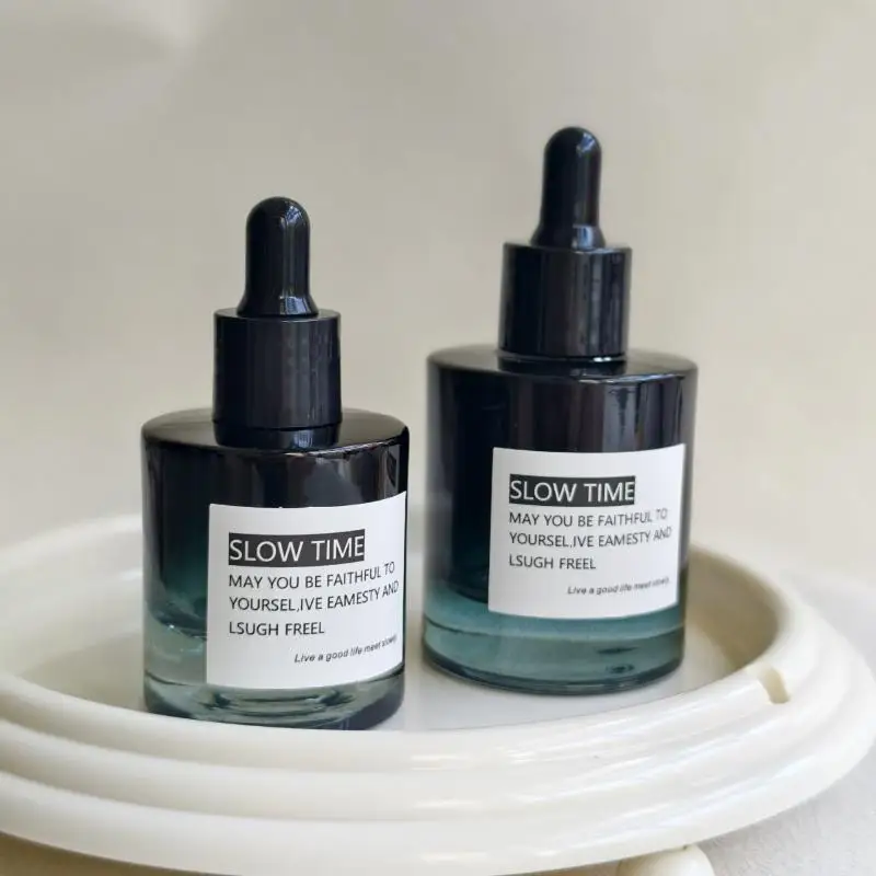 30ml 50ml Gradient Light-proof Glass Dropper Dispensing Bottle Refillable Serum Essential Oil Perfume Container