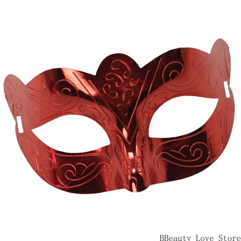 Maschera per occhio in maschera colore metallico Maschera per feste Halloween per uomini Halloween