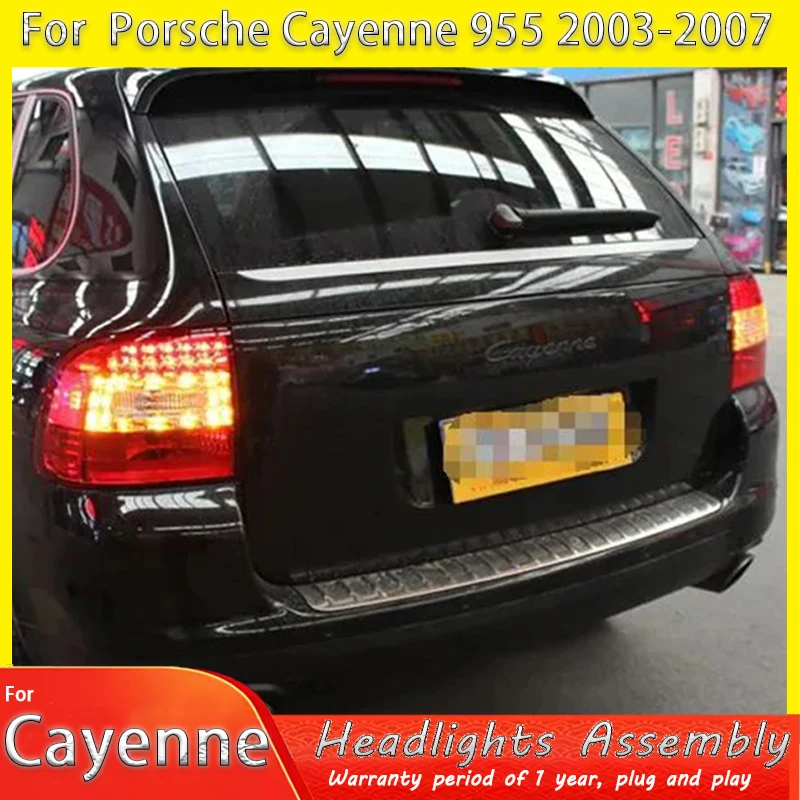 

2pcs Car led Tail lamp Taillight For 2003-2007 Porsche Cayenne Rear Lamp Brake Reverse light Turn signal auto Accessories