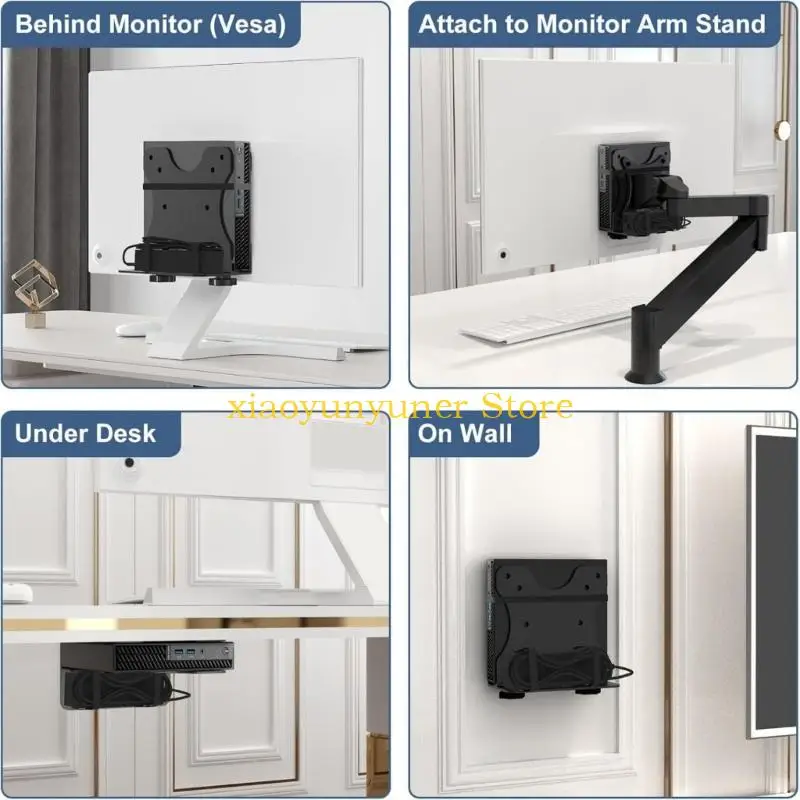 P9JB petit support PC facile à installer petit support d'ordinateur Mini support PC jeu sous le support bureau pour