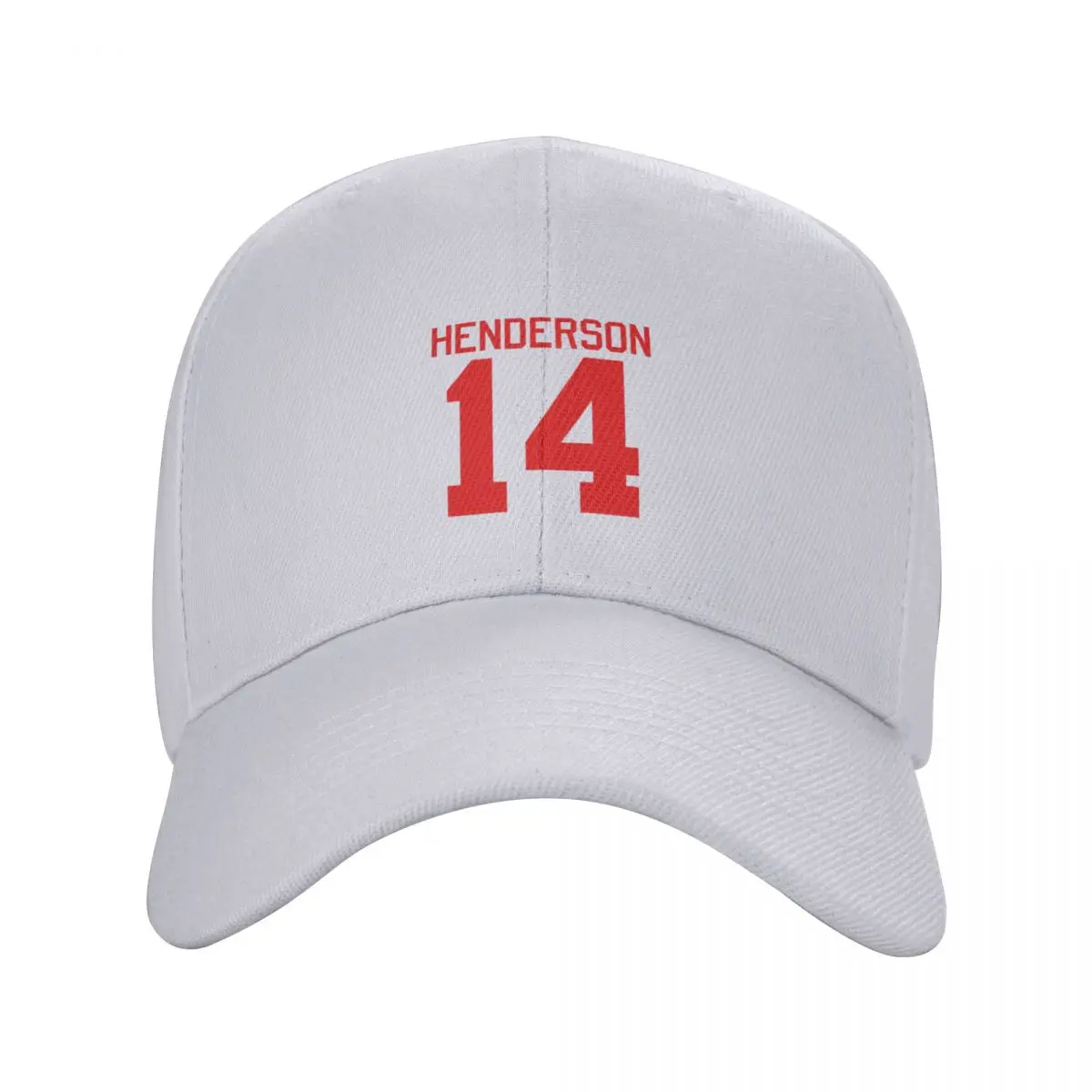 Logan Henderson jersey - red text Fitted Baseball Cap Military Cap Man Brand Man cap Hip Hop Ball Men Luxury Brand Women's