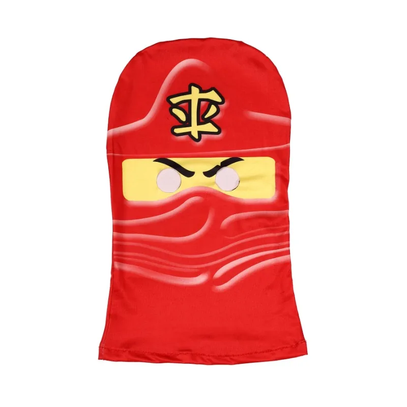 เด็กชายนินจาญี่ปุ่นเครื่องแต่งกายการ์ตูนอะนิเมะพิมพ์สีแดงJumpsuit,หน้ากากและนินจาส้อมชุดอุปกรณ์เสริมHalloween Dress Up Party