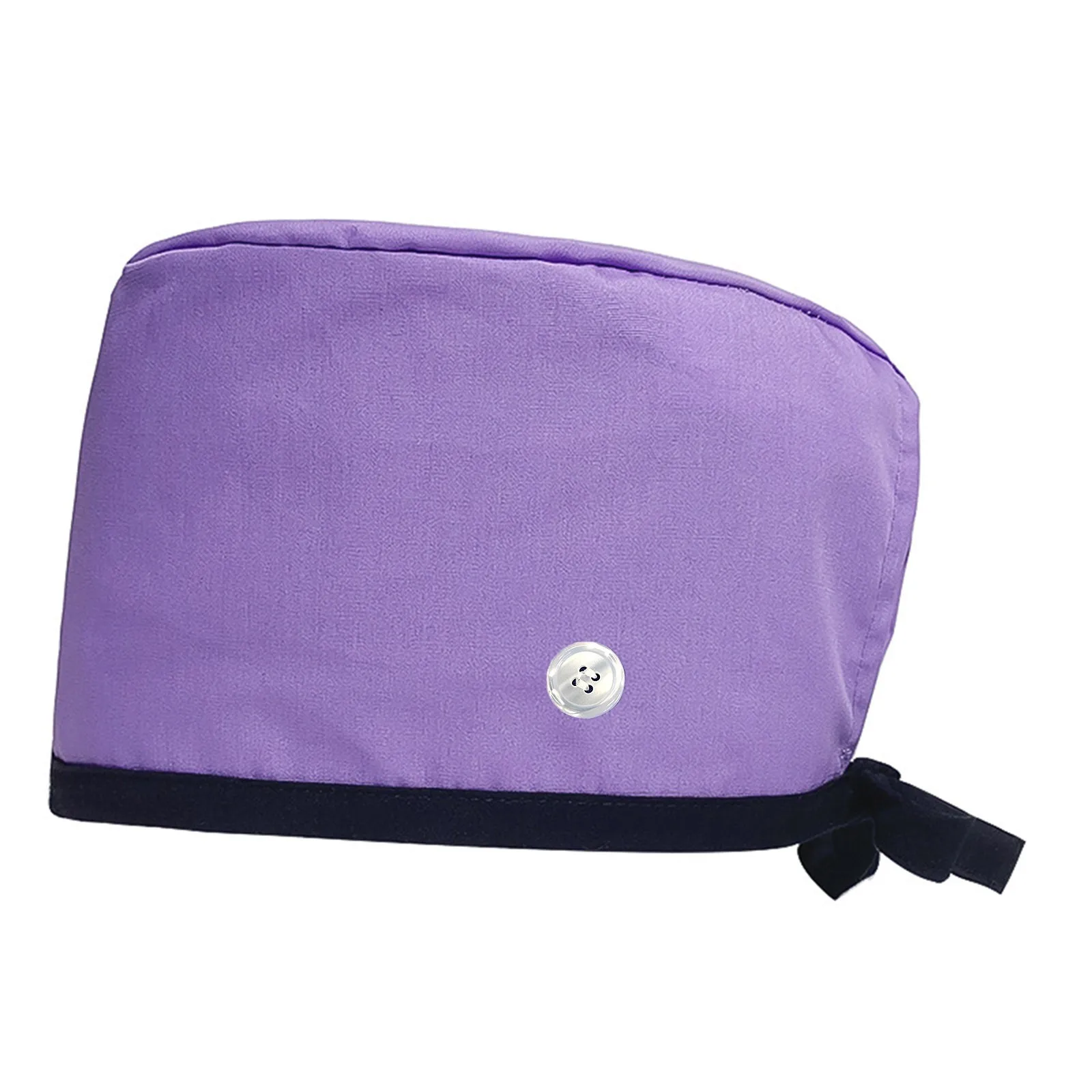 Clássico simples sólido boné cirúrgico feminino longo cabelo bandana boné dentista clínica dentária lenço masculino botão ajustável enfermeira boné