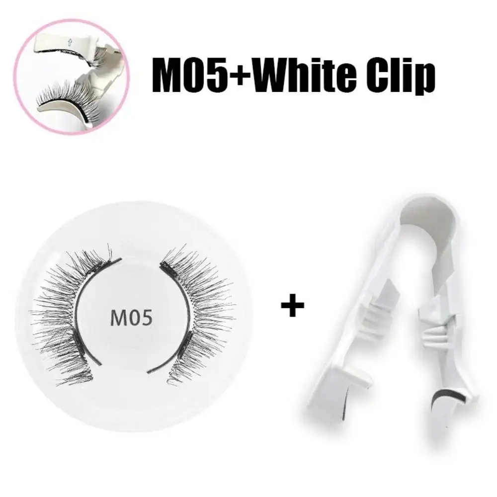 Magnetic Magnetic False Eyelashes DIY Reusable Magnetic Eyelashes with Clip Individual Glue Free False Eyelash Clusters Female