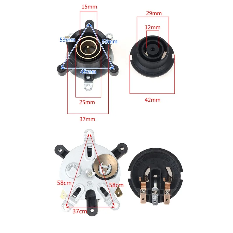 High-quality 2pcs/set Electric Kettle Accessories Base Thermostat Temperature Switch Connector Cpler St Potection Acessories