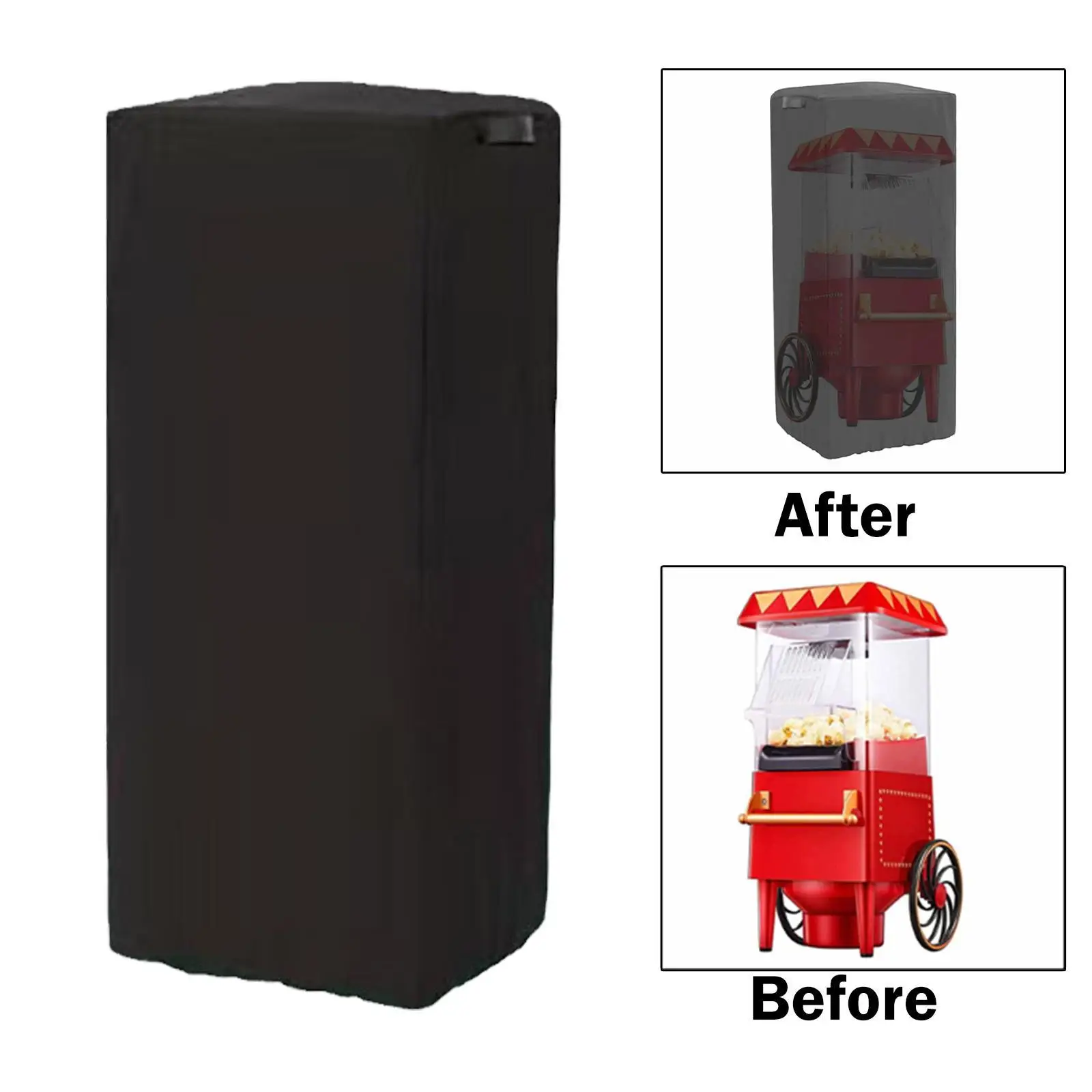 팝콘 카트 커버 청소 및 보관이 용이함 옥스포드 천 방진 찢어짐 방지 방풍 방수 팝콘 기계 카트 커버