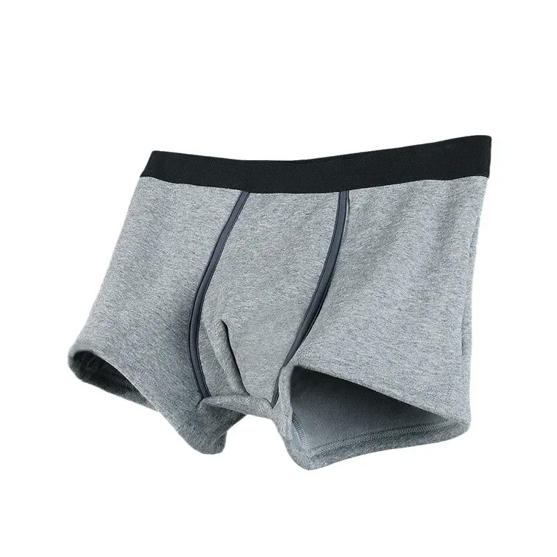 Thermal Underwear Boxer Shorts Men Warm Thick Velvet Underwear Winter Cold Proof Panties Male Breathable Bulge Pouch Underpants