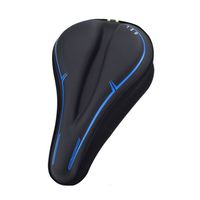 New PU Leather Bicycle Saddle Cover Thicken Comfortable Cycling Seat Cover GEL Silicone Shockproof MTB Road Bike Cushion