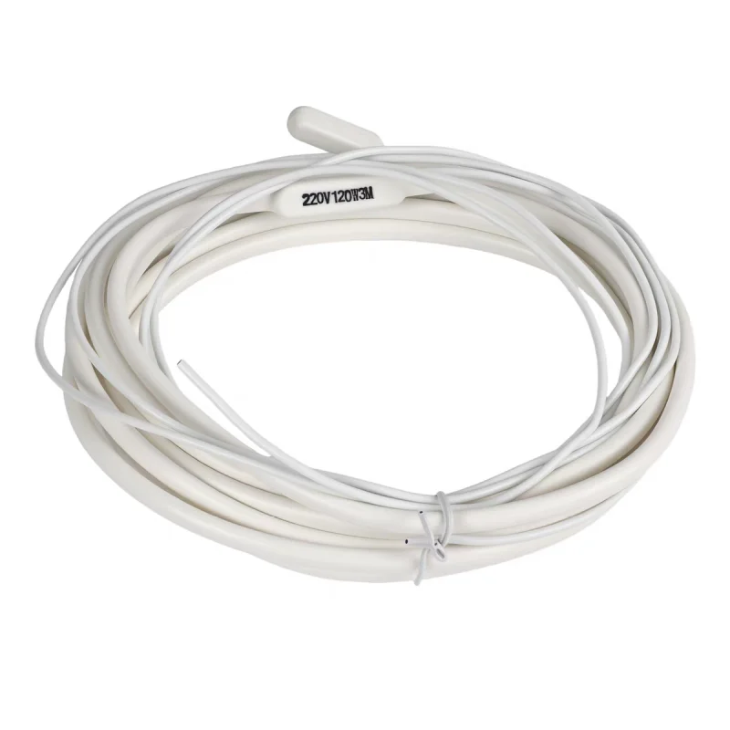 (1)220V Defrost Heater Wire for Refrigeration House Cold Storage Water Draining Defroster 0.5m-10m 20W-400W 7x5mm -60C to 200C