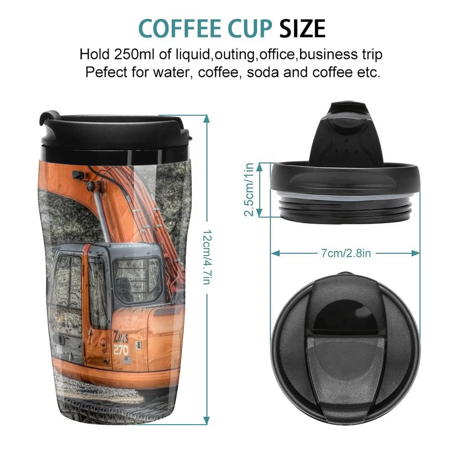 New Hitachi Zaxis 270 Travel Coffee Mug Teaware Cafes Coffee Set Thermal Coffee Bottle Espresso