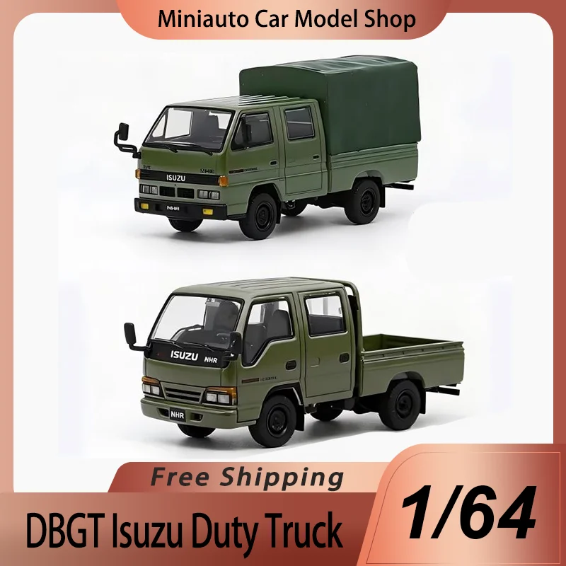 Nuevo en Stock, Dbgt 1:64, Camioneta Isuzu de Aleación, Miniatura Fundida a Presión, Adornos de Camión Isuzu, Juguetes Personalizados, Regalo para Niños