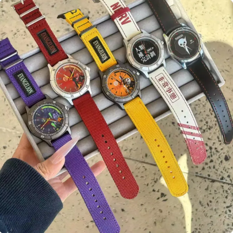 Auf Lager Original BANDAI NEON GENESIS EVANGELION Time Completion Plan Serie Uhr Blind Box Anime-Charakter-Modell Spielzeug Geschenke