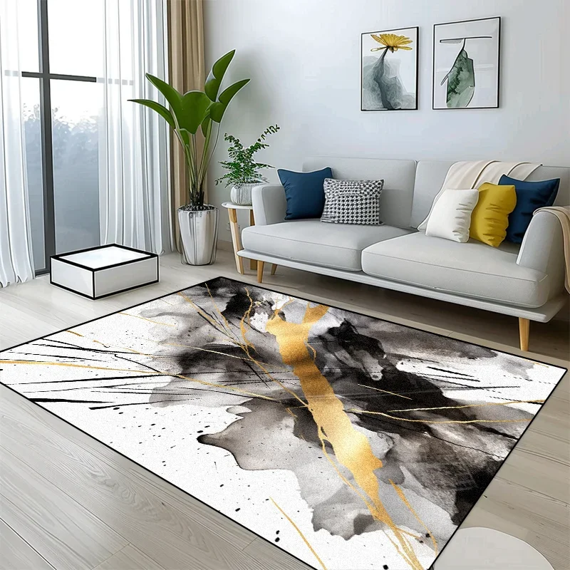 Abstract Splash Ink 3D Printed Living Room Large Area Carpet Home Decor Kids Room Bedside Carpets Non-slip Bath Rugs Sofa Mats