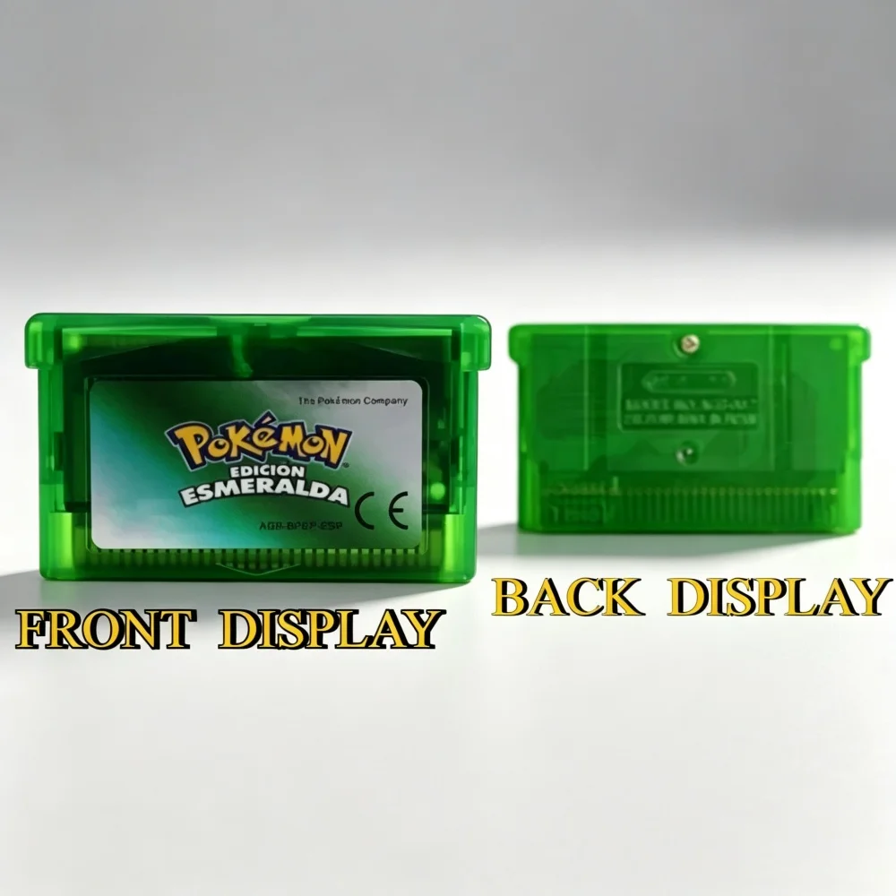 España GBA Game pokémon Series 32 Bit Video Game Cartridge Console Card pokémon Emerald FireRed Ruby LeafGreen Sapphire ESP
