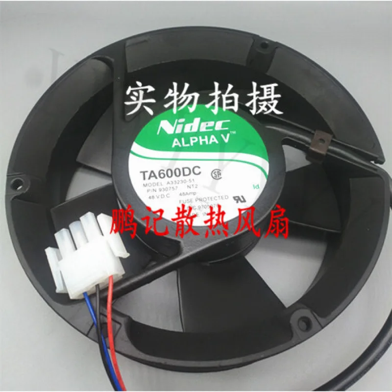Y+NIDEC TA600DC A33230-51 930757 48VDC 0.48A 17CM cooling fan