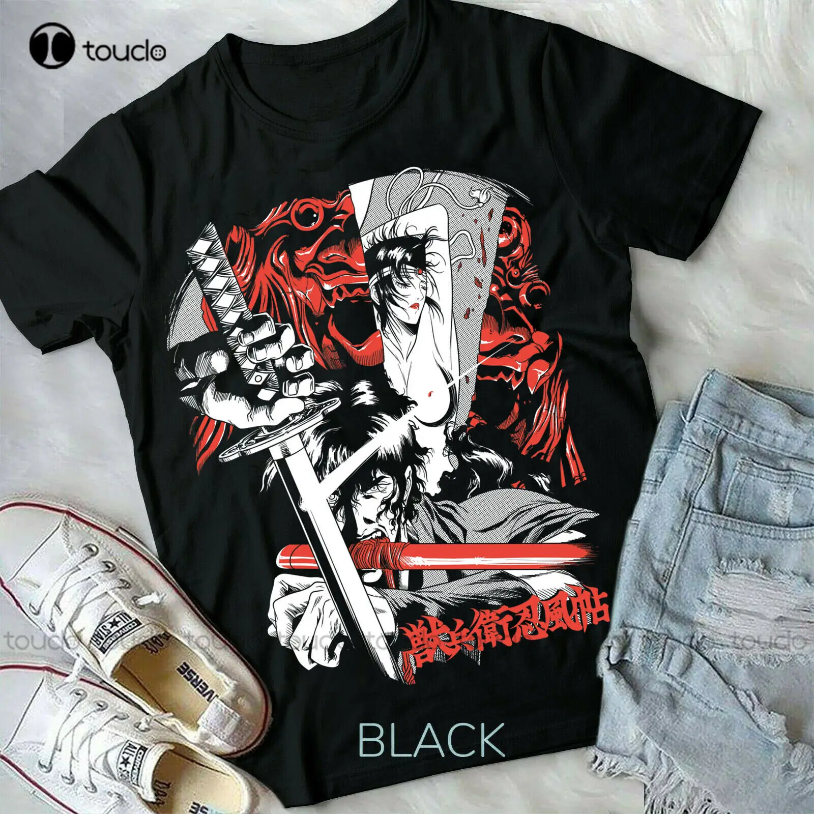 Hot! Ninja Scroll Kagero Moon Jubei Anime Manga Tshirt T-Shirt Tee All Sizes Christmas Gift Streetwear Xs-5Xl Tshirt