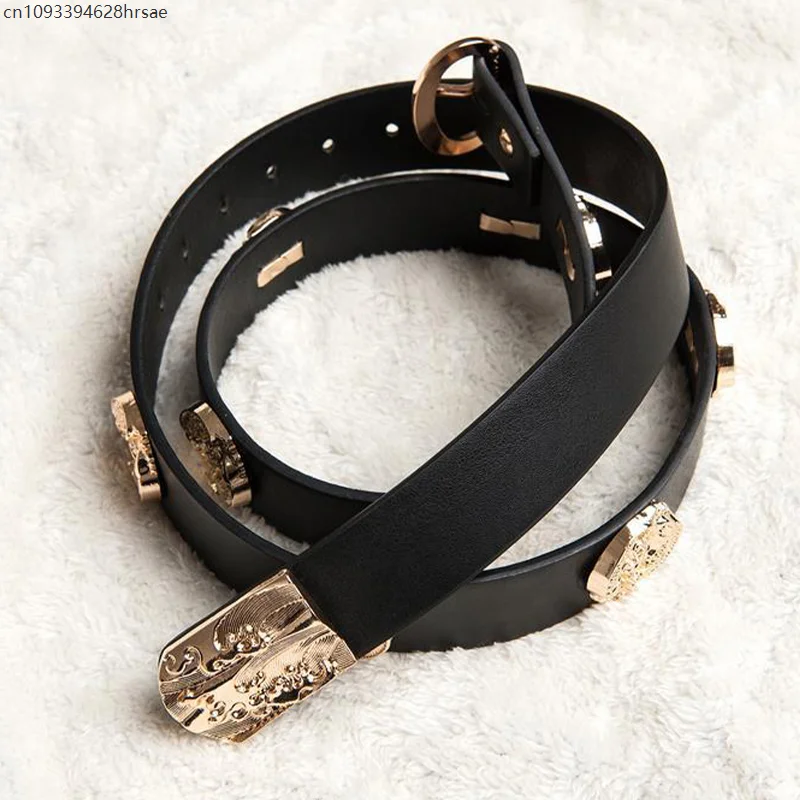 Uomo Donna Cintura tradizionale Hanfu Accessori per costumi antichi cinesi Cintura in pelle PU Dinastia Ming Jinyiwei Puntelli Cosplay