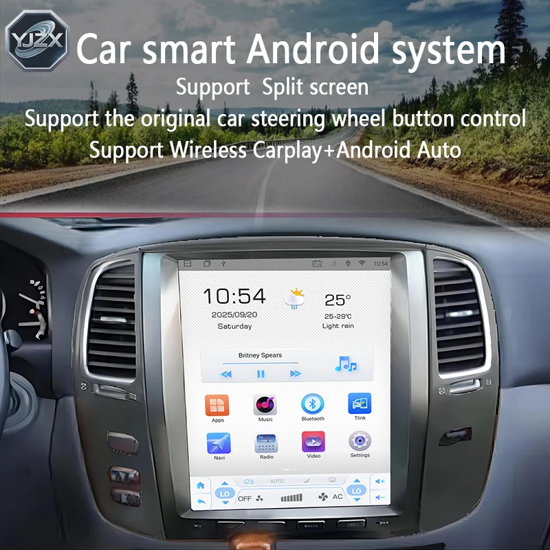 

Для Toyota Land Cruiser 1992-2007 LC100 LX470 автомобильный мультимедийный плеер GPS-навигация carplay Android 13, автомобильное радио с сенсорным экраном