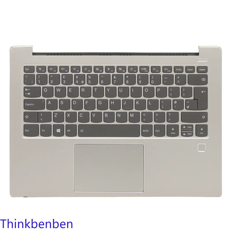 

Клавиатура UK English Mineral Gray, верхний корпус, чехол для подставки для рук, чехол для ноутбука Lenovo 530S 14 14IKB 14ARR 5CB0R12073