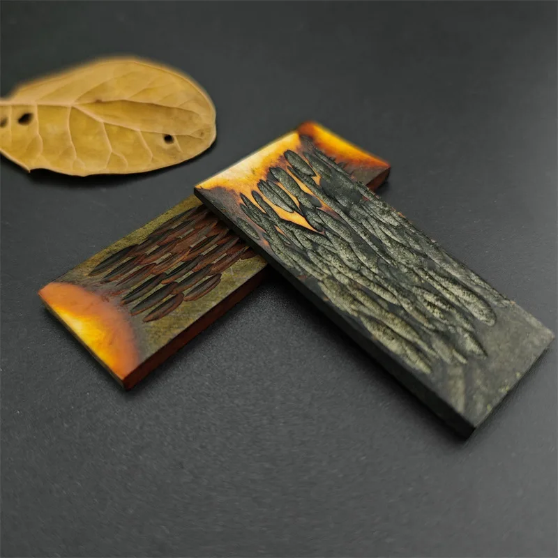 Colored cow bone handle material, cow bone sheet carving, cow bone patch material, Damascus knife blade partition material