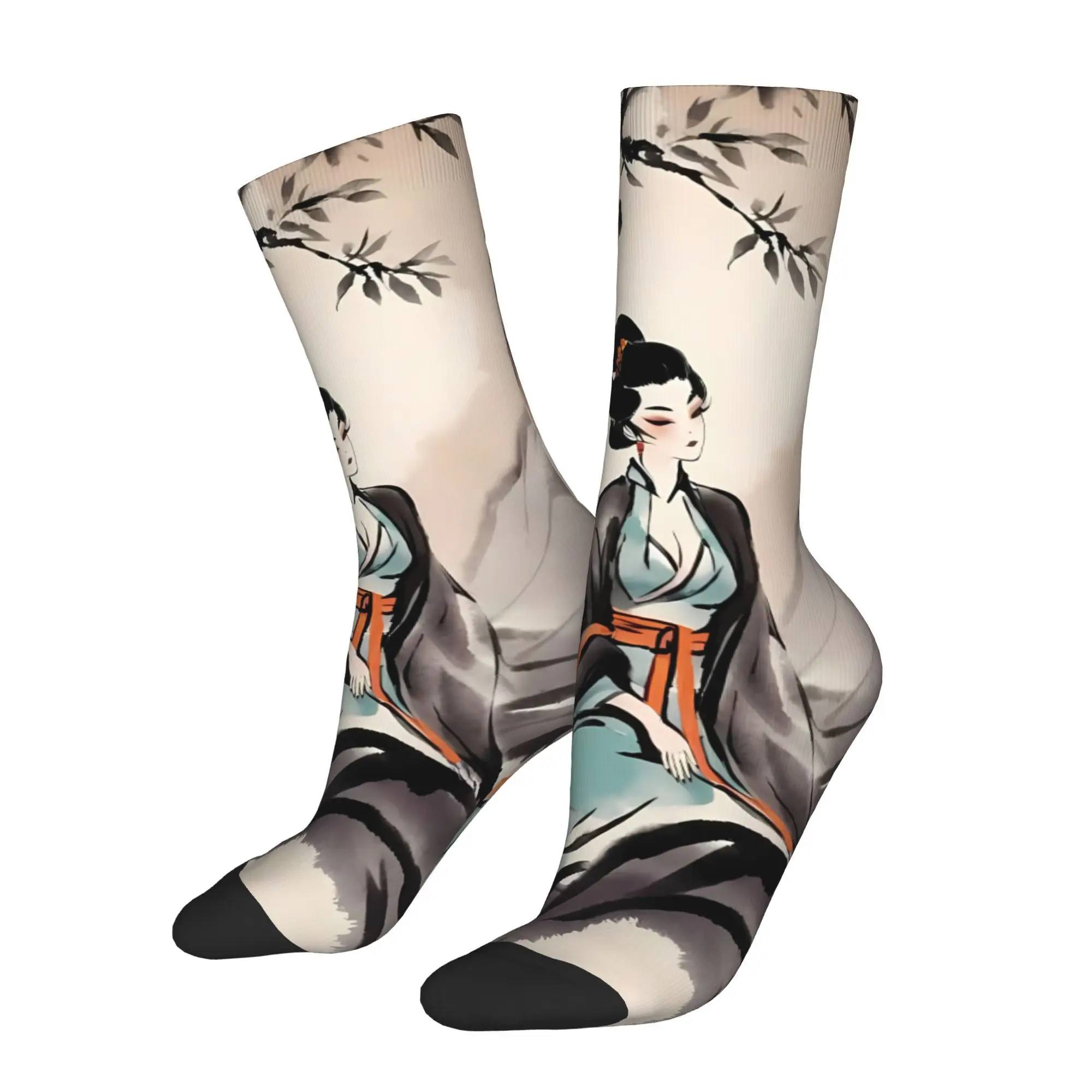 

Древние китайские женские носки мужские женские весенние чулки полиэстер