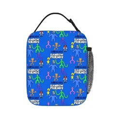 Rainbow Friends Insulated Lunch Bags Portable Picnic Bags Thermal Cooler Lunch Box Lunch Tote for Woman Work Kids School