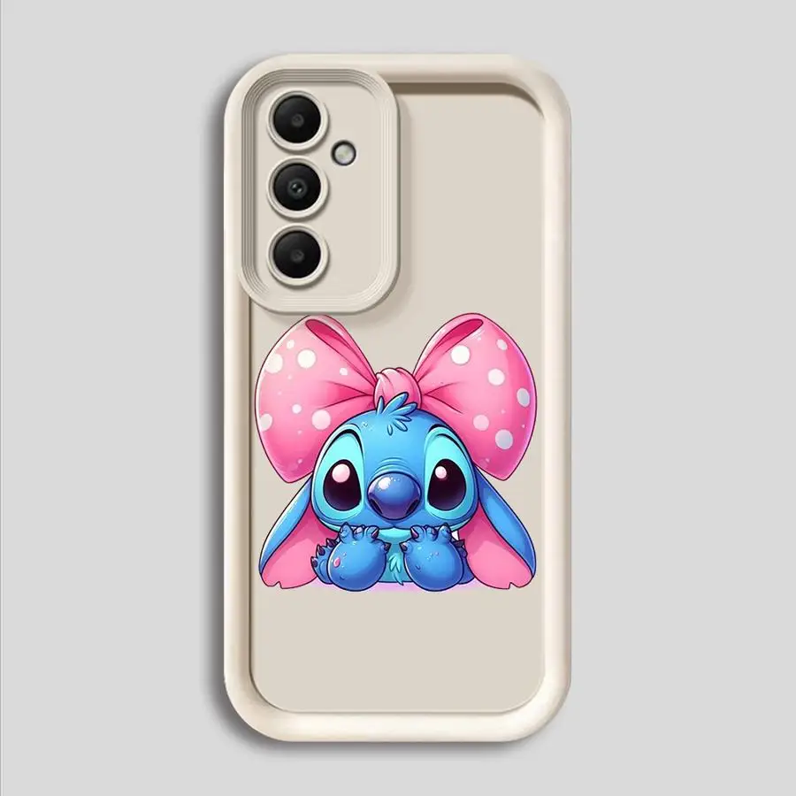 Disney Cartoon Cute Stitch Case for Samsung Galaxy A72 A55 5G A54 A53 A52 A34 A35 A32 A25 A24 A22 A23 A16 A14 A13 Phone Cover