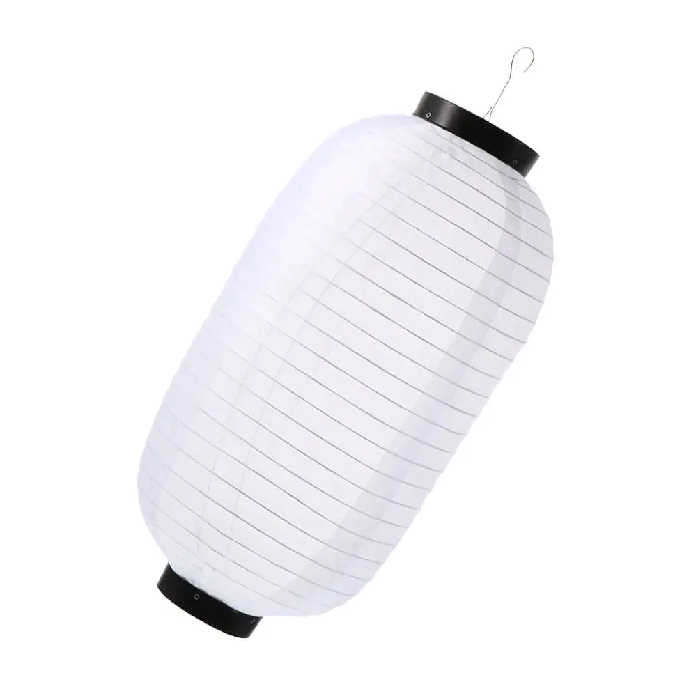 Traditional Japanese Lanterns Waterproof Silk Material Sturdy Iron Frame Elegant Design for Outdoor Restaurant Shop Festival