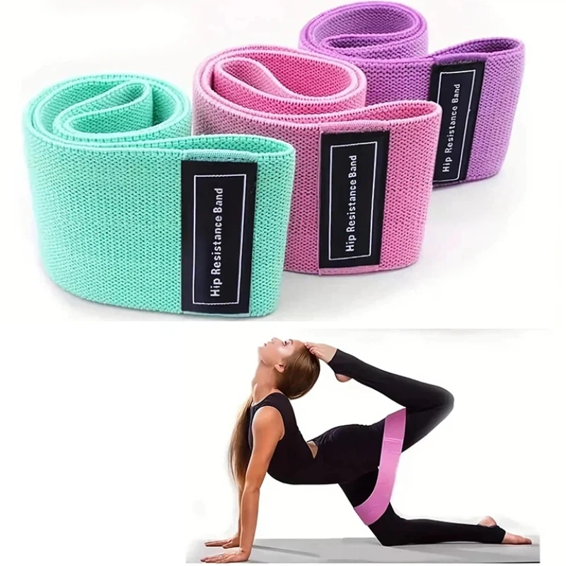 Bandas de resistencia de tela para glúteos y muslos, bandas elásticas para entrenamiento, círculo de sentadillas, tiras elásticas para Fitness, bucles, equipo de gimnasio y Yoga