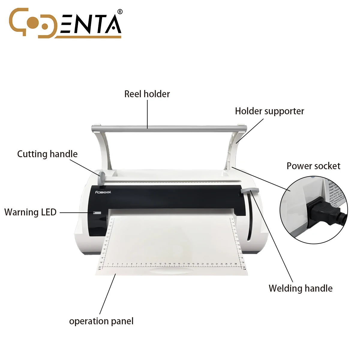 Medical Sterilization Pouch Portable Sealing Machine 100W Sealer Dental Medical Disinfection Sterilization Bag Packaging