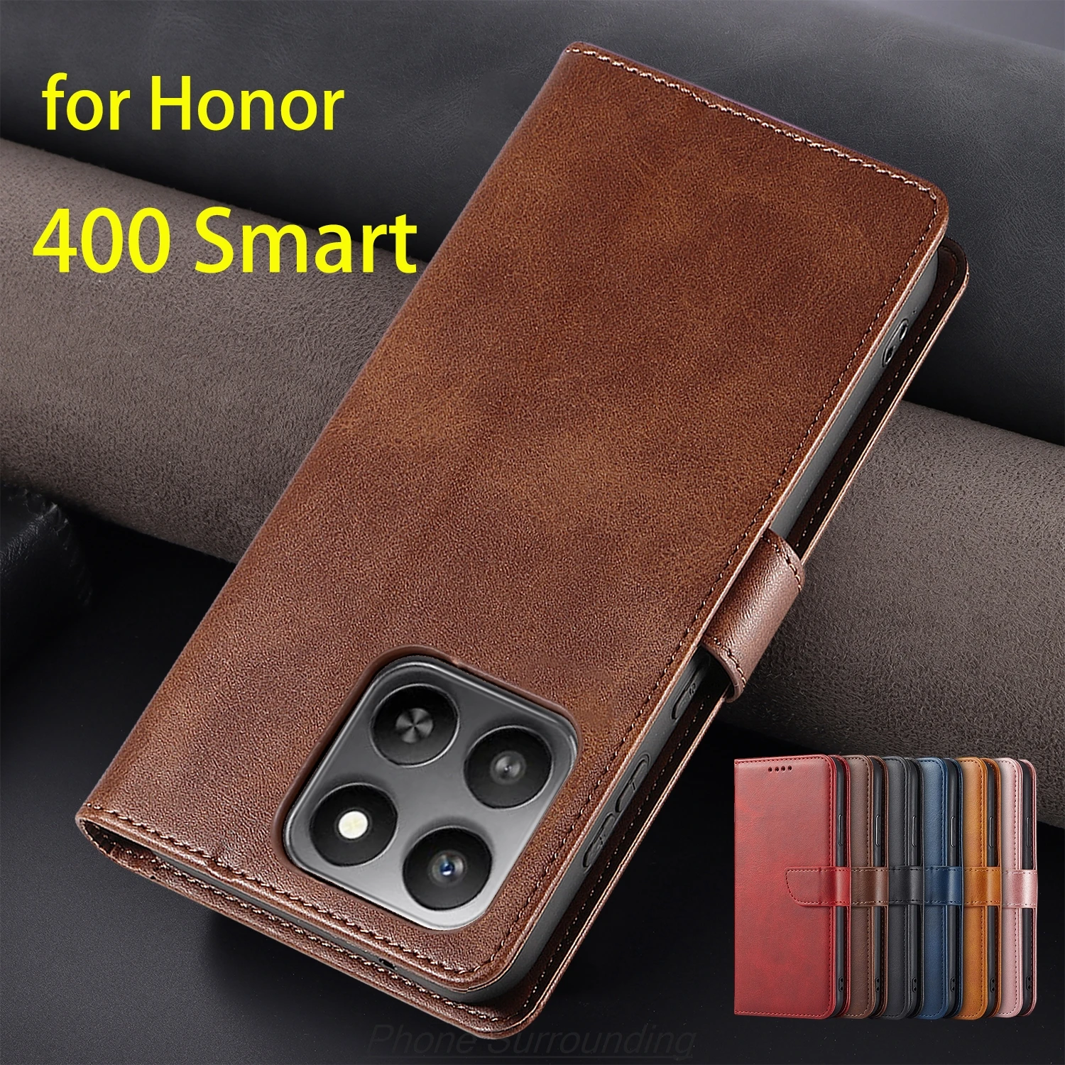 

Wallet Flip Cover Leather Case for Huawei Honor 400 Smart 400smart Pu Leather Phone Bags protective Holster Fundas Coque