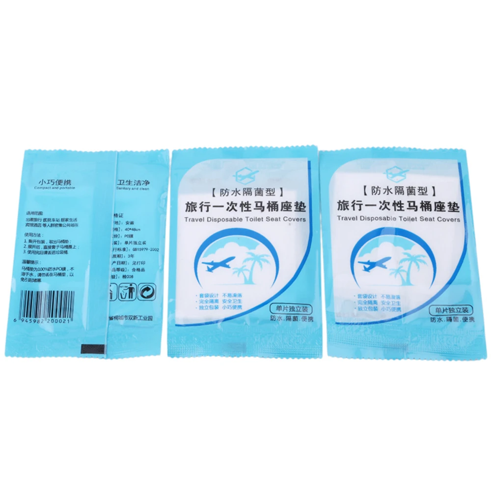 แผ่นฝาชักโครกอนามัยสำหรับใช้ในห้องน้ำแผ่นฝาชักโครกแบบใช้แล้วทิ้งปลอดภัยต่อกันน้ำสำหรับการเดินทางกันน้ำแบบพกพา