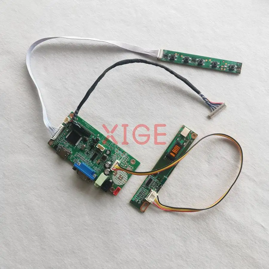 

Комплект плат контроллера LCD-матрицы 58C для HT12X13, HT12X21, HT12X14, HT121X01, DIY, 1024x768, LVDS, 20-контактный, 1024*768, 1-CCFL, HDMI+VGA