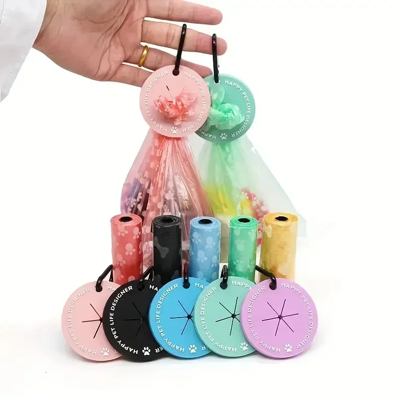 Pet Dog Poop Bag Dispenser Dog Poop Waste Bag Holder Pet Garbage Bag Clip Hands-free Clip Dog Products Cleaning Supplies Outdoor