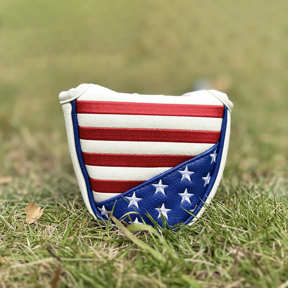 

American Pride Golf Headcovers Set, Patriotic Fairway/Hybrid/Putter Protective Cap Durable Anti-Dust Gear