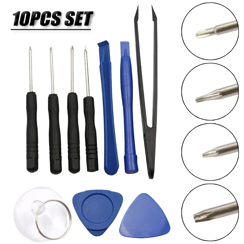 10pcs Disassemble Tools For Phone Computer Opening Screwdriver Kit Crowbar Pry Bar Screwdriver Tweezers Repair Tool