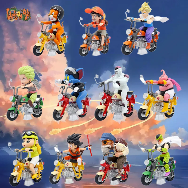 

Dragon Ball Z 13 см аниме фигурка Сон Гоку Мастер Роши локомотивы ПВХ экшн Kame Sennin мотоциклетные игрушки для детей коллекционер