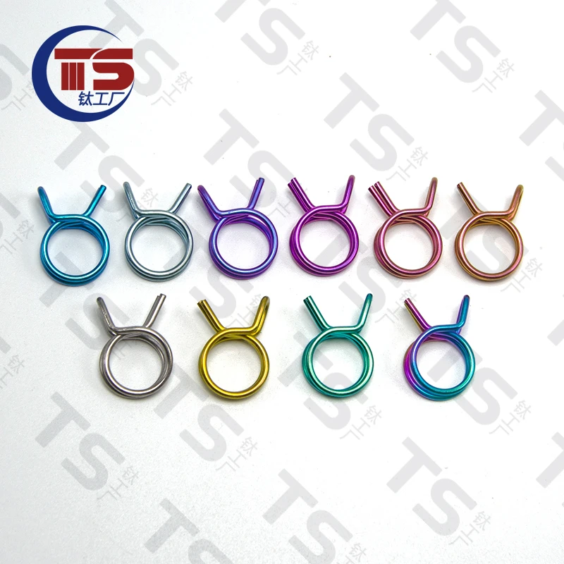 TS  Titanium Alloy Upper Pump Oil Pipe Clamp Brembo Car Ppower House Wind Speed With + Air Filter Waste